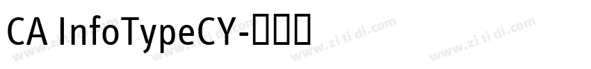 CA InfoTypeCY字体转换